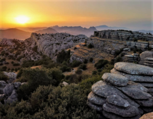 El Torcal Tour at sunset