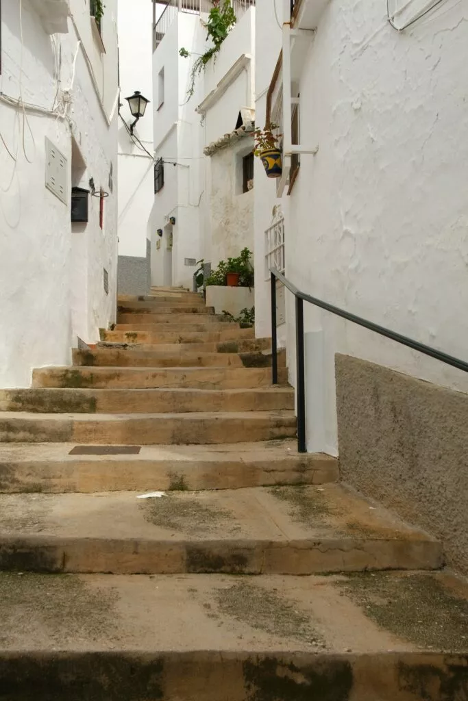 competa things to see narrow street
