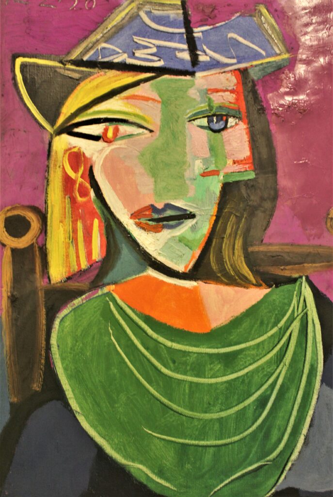 Tableau femme au chapeau de Picasso