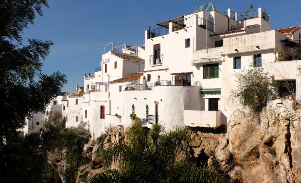 wine tour from nerja view on competa white village