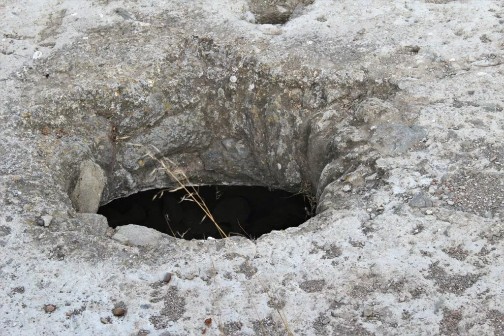 segundo aljibe en la fortaleza de Bentomiz