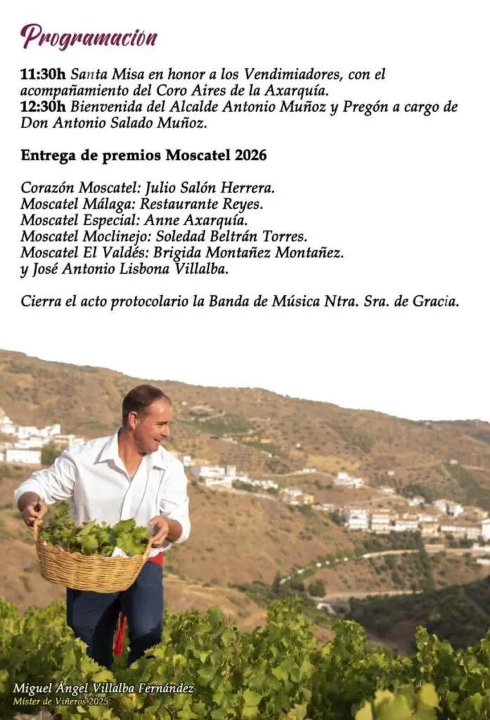 moclinejo dia de los vineros 2026 programa