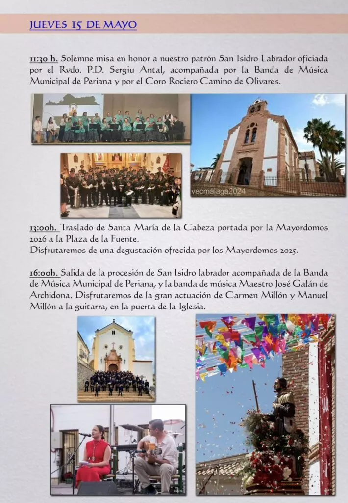 periana fiesta san isidro y romeria 2025 conciertos 2