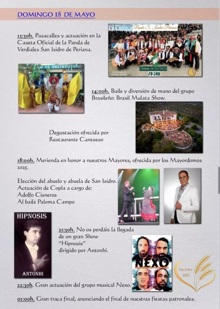 periana fiesta y romeria de san isidro 2025 actuaciones 6