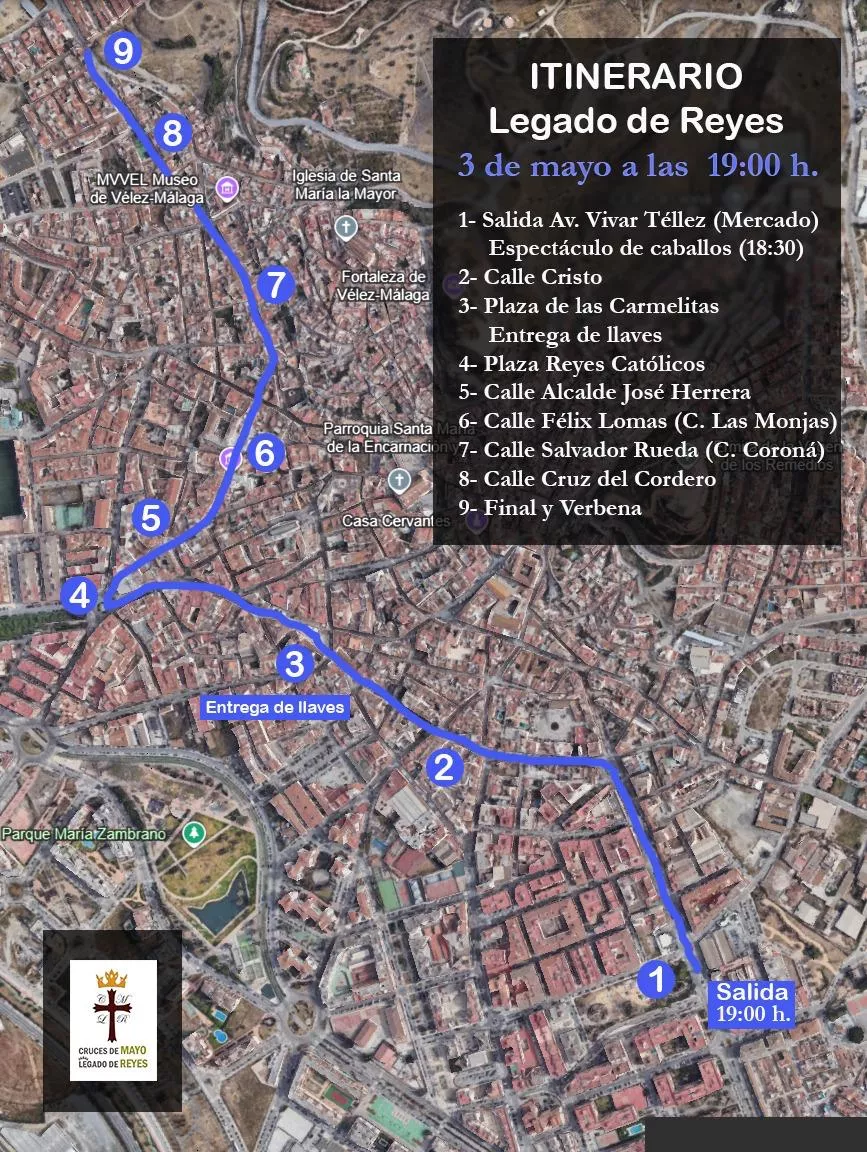 velez-malaga-legado-de-los-reyes-programa-itinerario-recorrido-pasacalles-2025