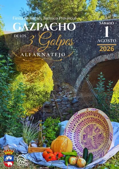 Alfarnatejo fiesta del gazpacho 2026 de los tres golpes