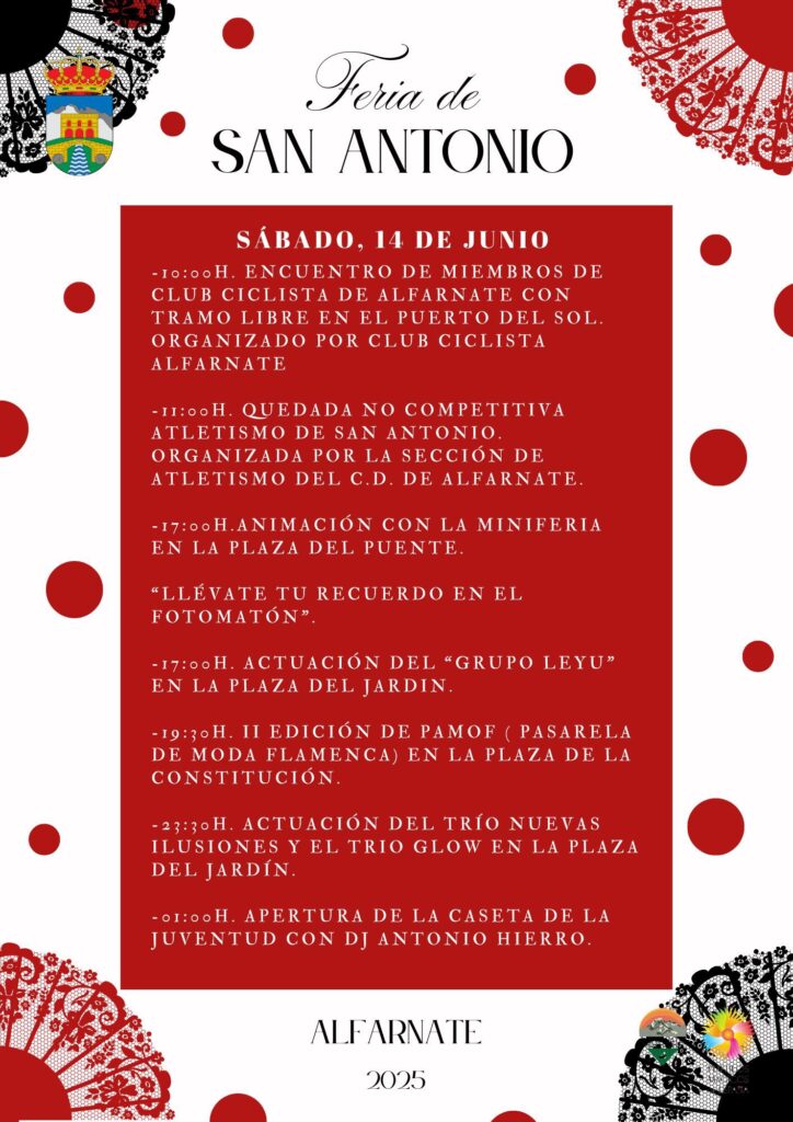 alfarnate fiesta de san antonio 2025 actuaciones