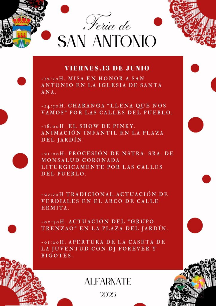 alfarnate fiesta de san antonio 2025 programacion