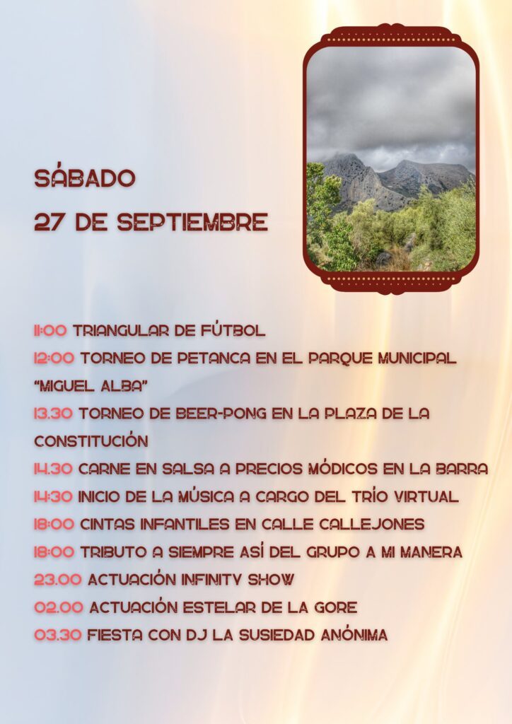 alfarnatejo feria 2025 de san miguel cristo de cabrilla programa