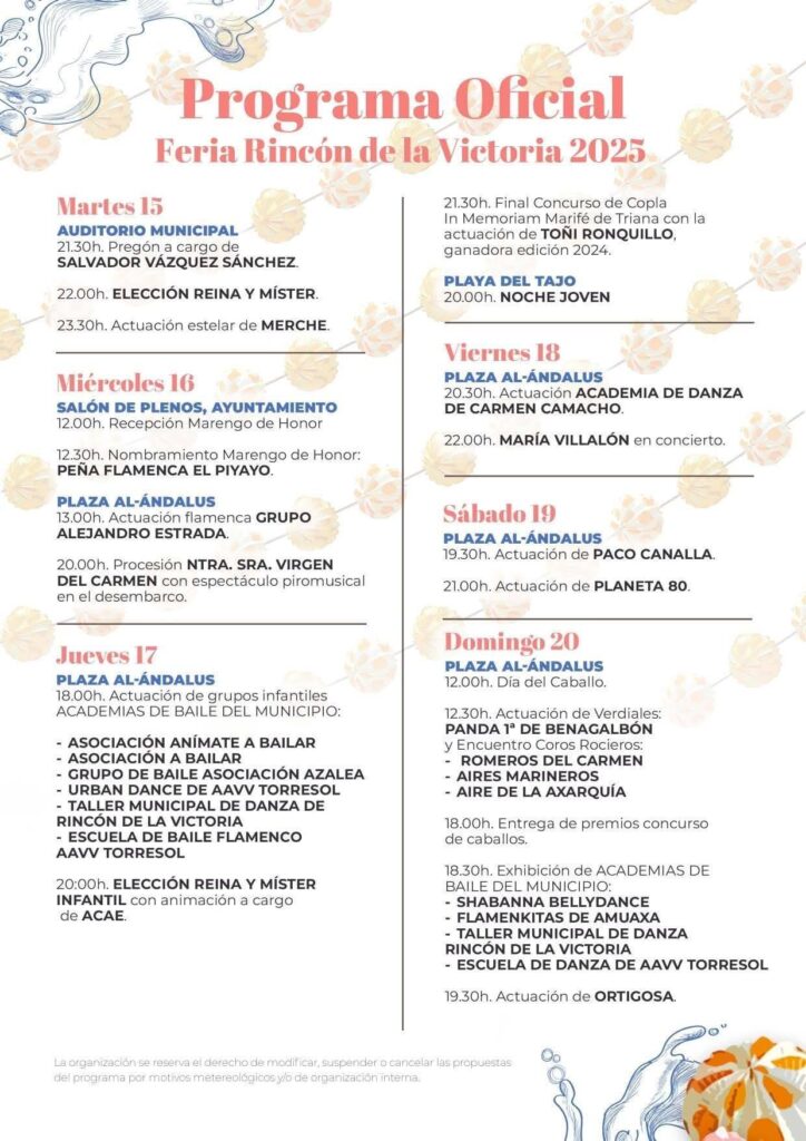 feria 2025 rincon de la victoria programa