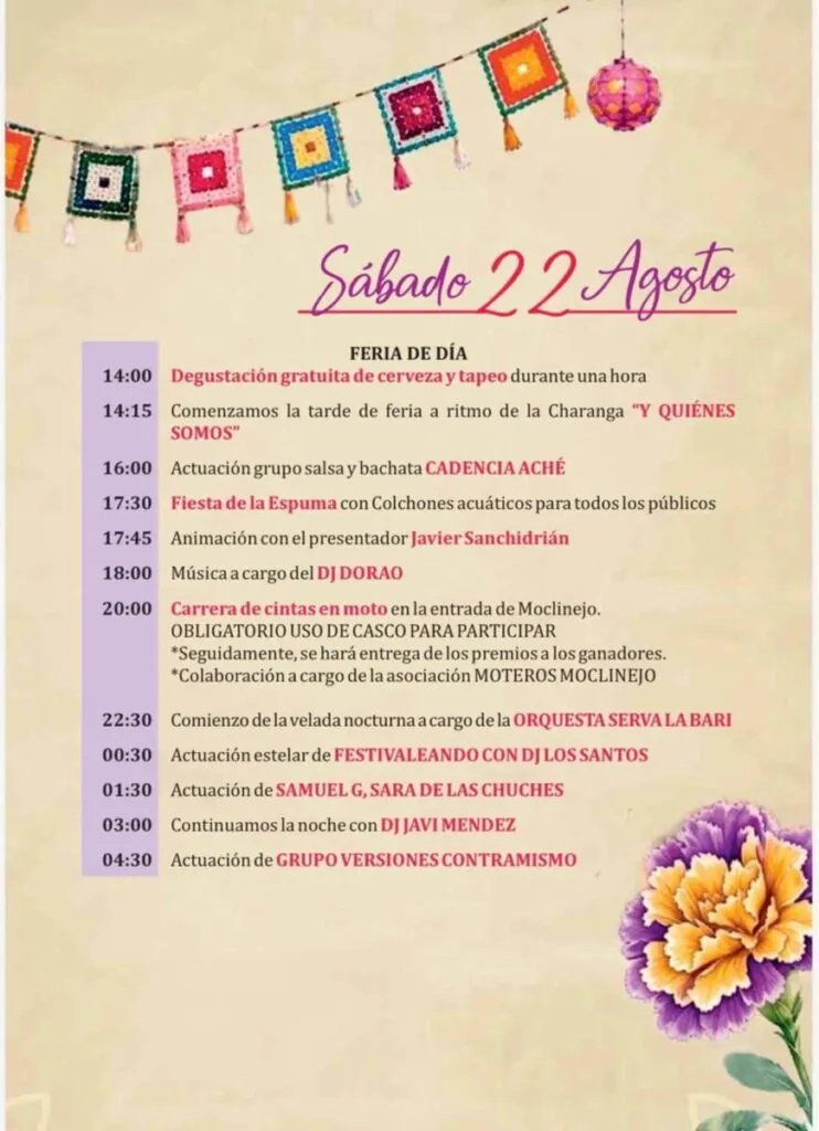 feria de moclinejo actuaciones 2026
