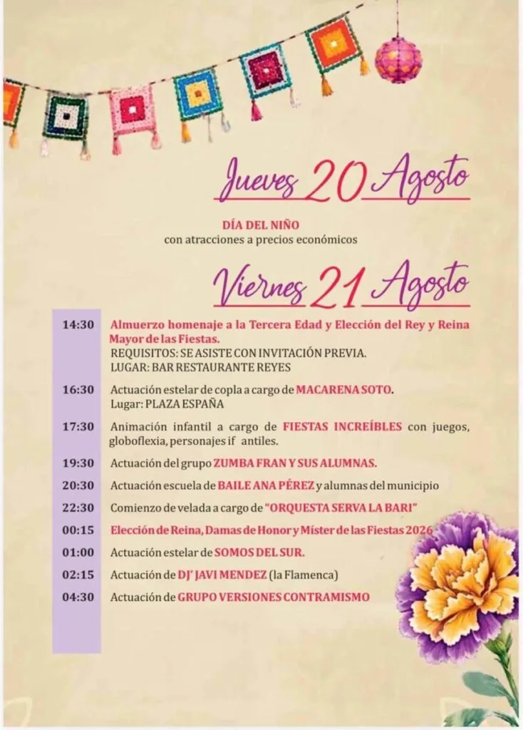 feria de moclinejo programa 2026