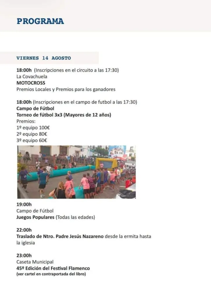 feria de riogordo 2026 programacion