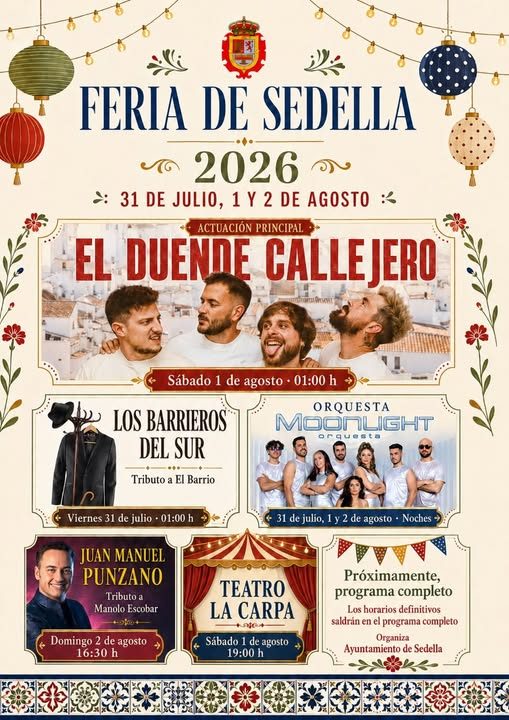 feria de sedella 2026 programa actuaciones