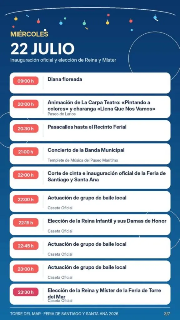 feria de torre del mar programa 2026
