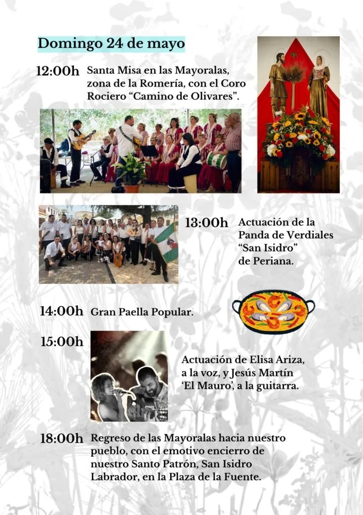feria y romeria de san isidro 2026 en periana recorrido actuacion