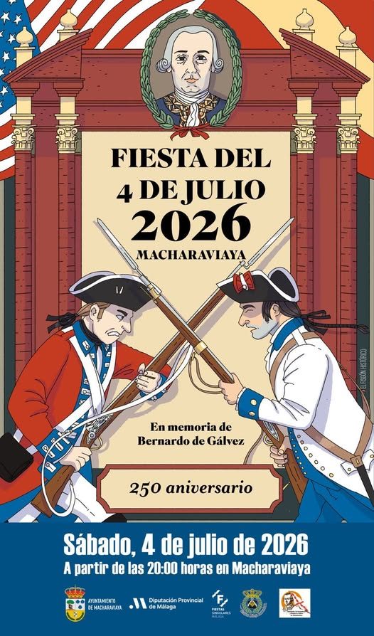 macharaviaya fiesta del 4 de julio 2026 bernardo de galvez