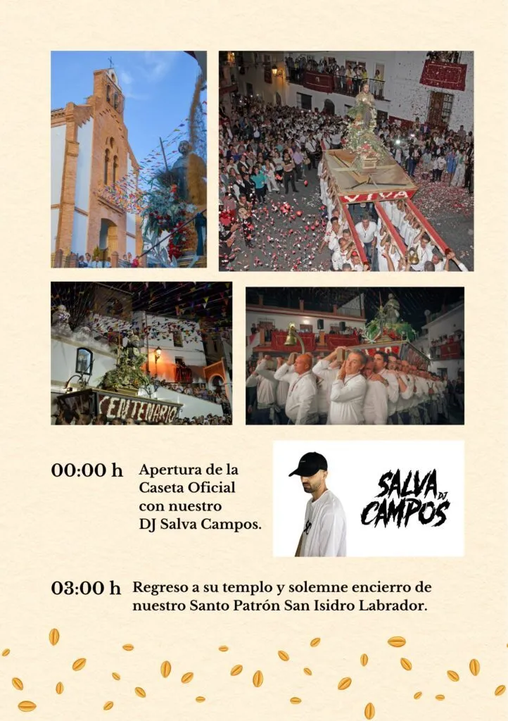 periana feria de san isidro 2026 romeria fechas