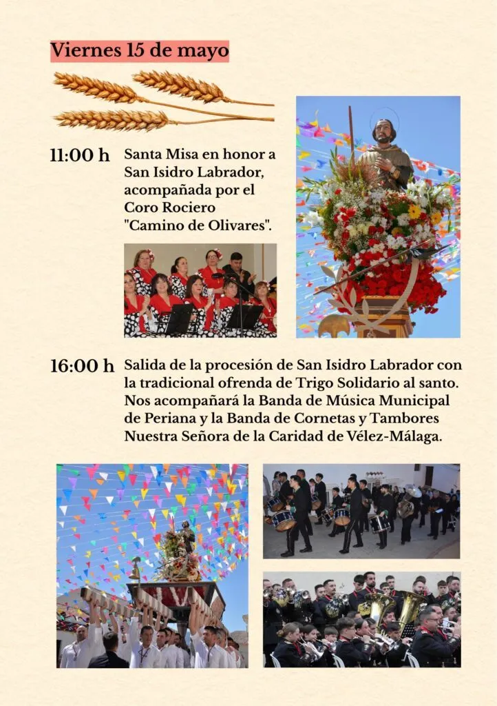 periana feria de san isidro 2026 romeria programacion