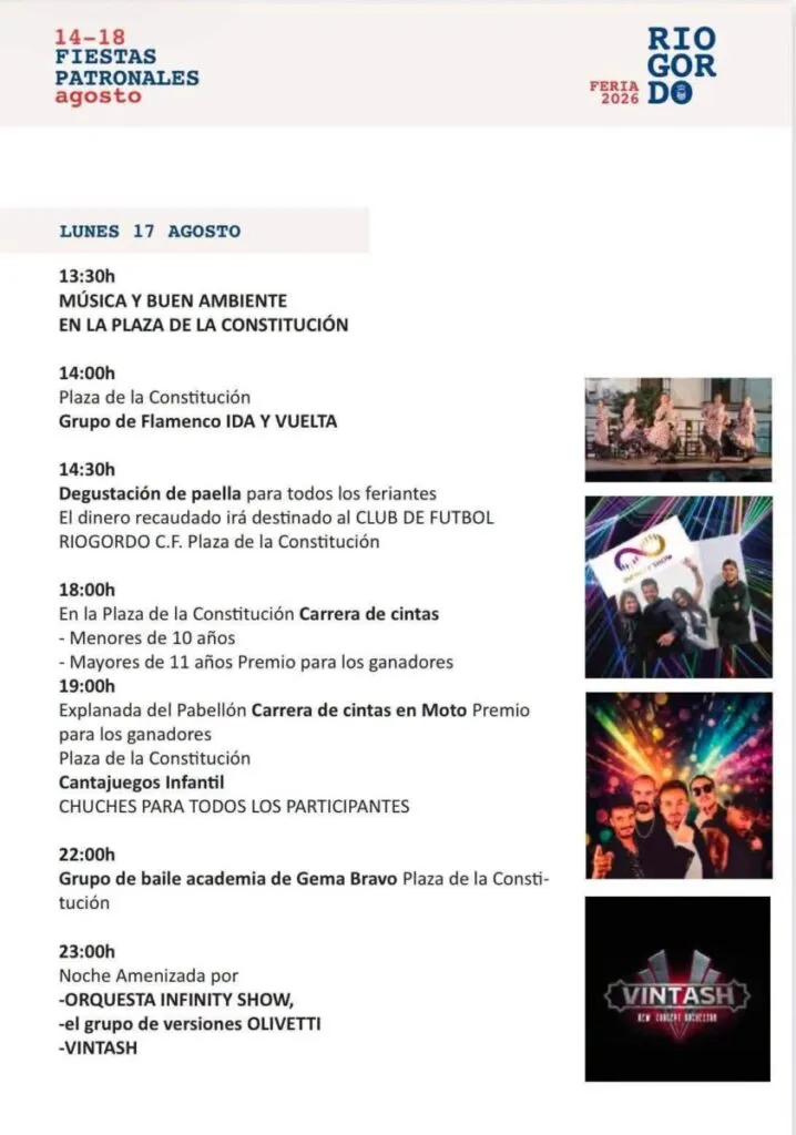 riogordo fair 2026 programme
