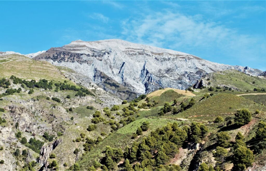 Vue sur la Maroma à Sedella