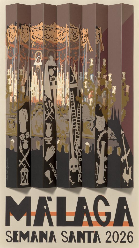 malaga cartel de semana santa 2026 poster