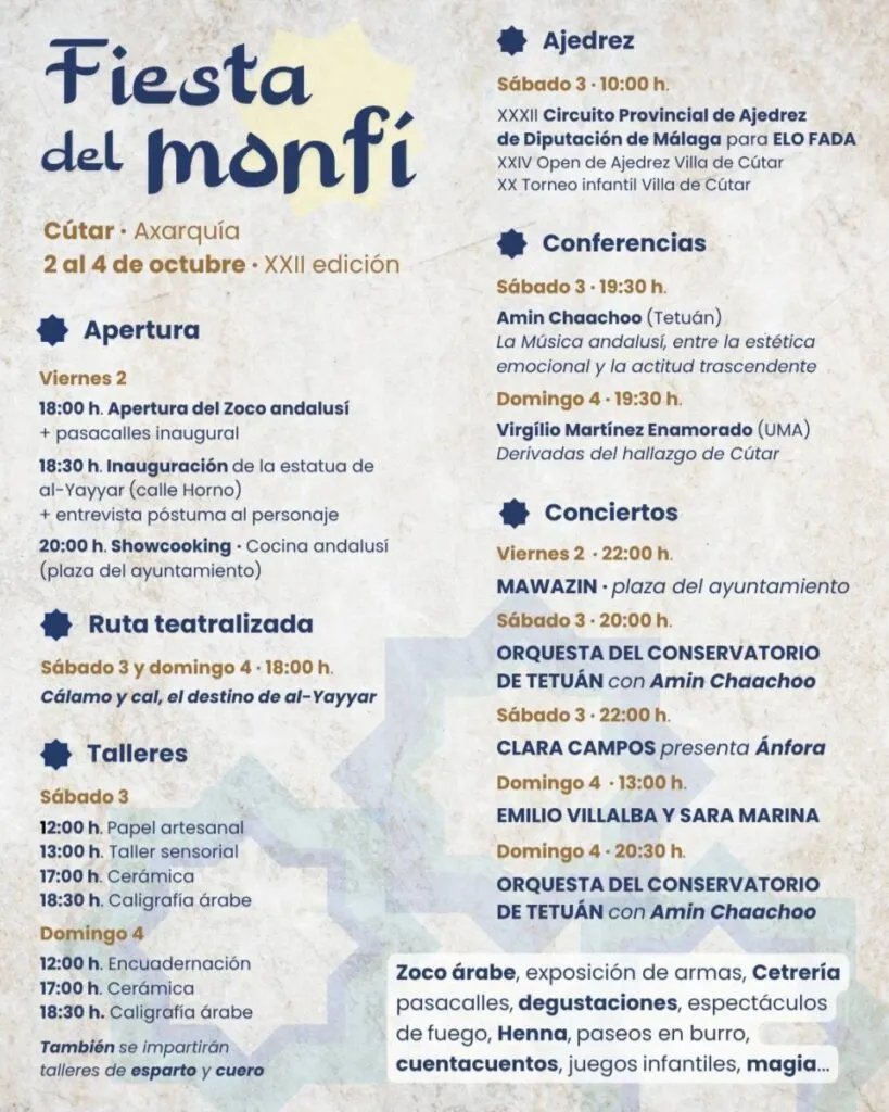 cutar fiesta del monfi 2026 programa actuaciones