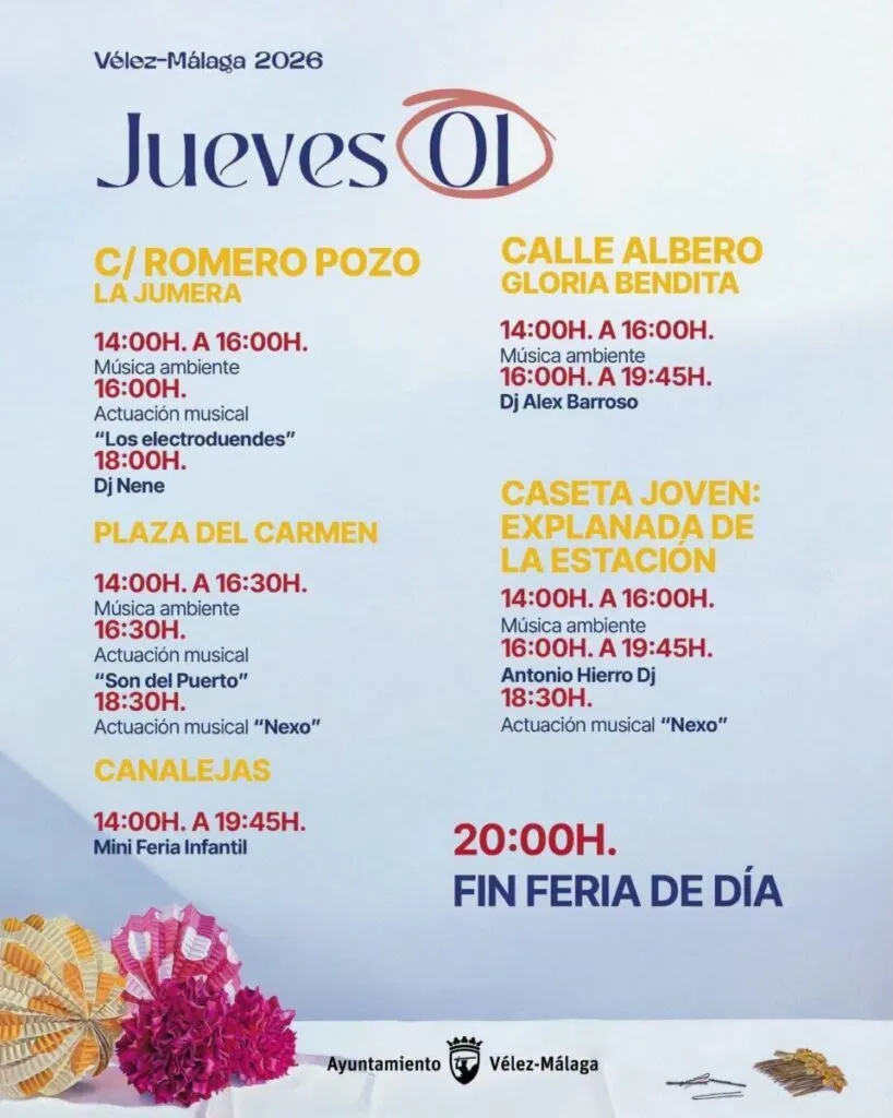 feria de velez malaga 2026 concierto