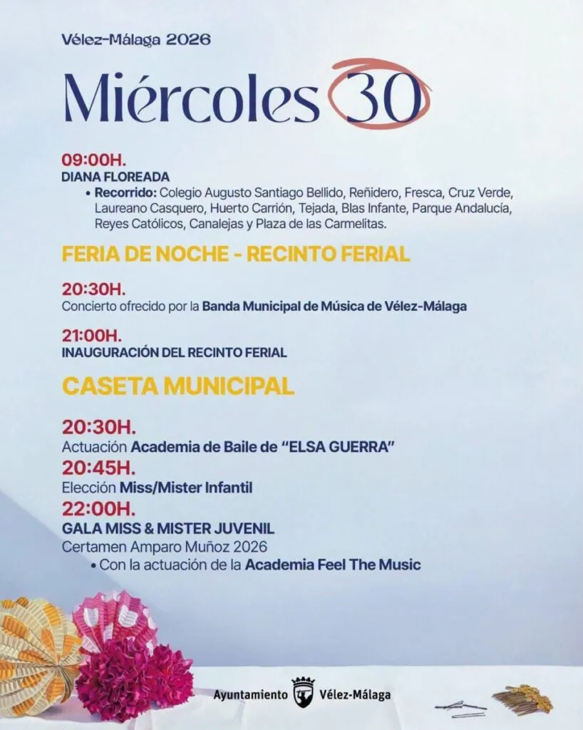 feria de velez malaga 2026 programacion