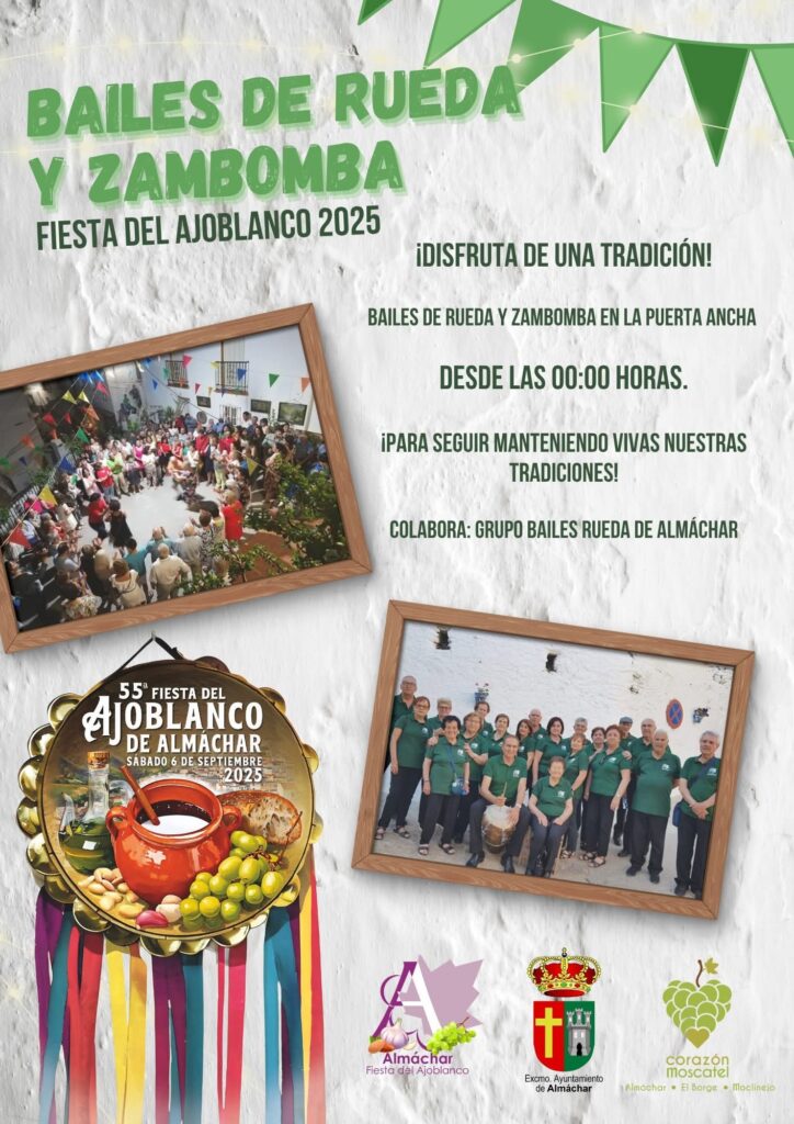 fiesta ajoblanco 2025 en almachar actuaciones programacion