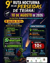 ruta perseidas 2026 triana