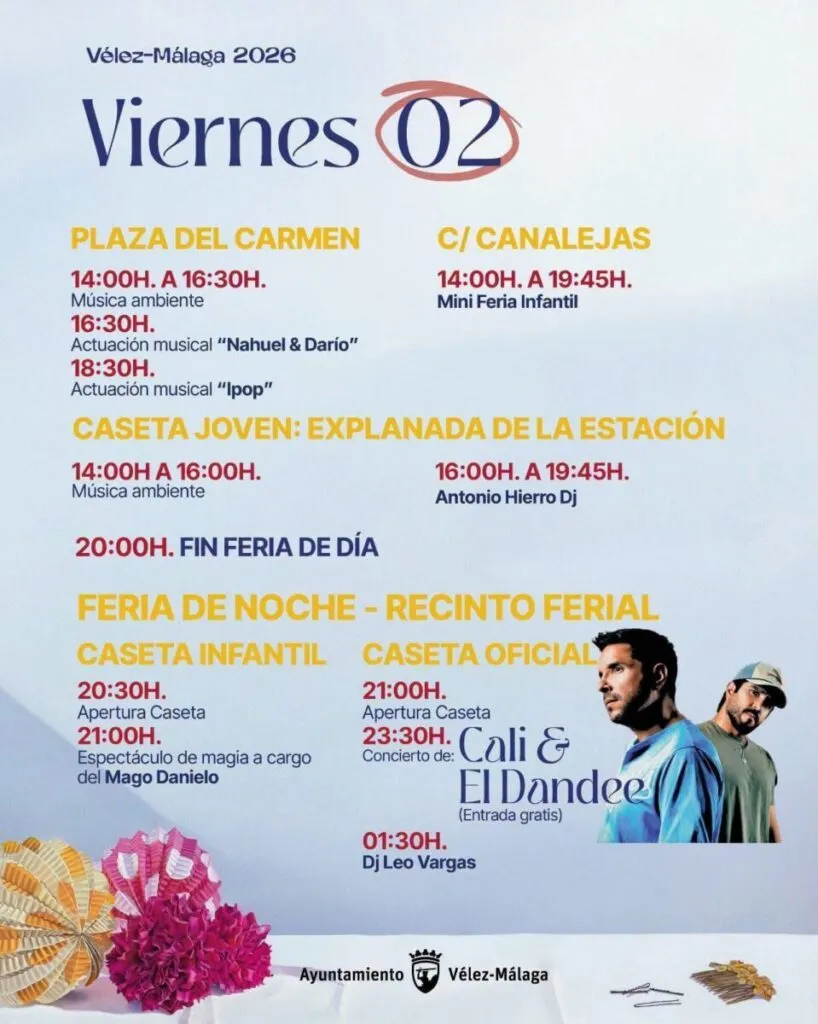 velez malaga fair 2026 programme