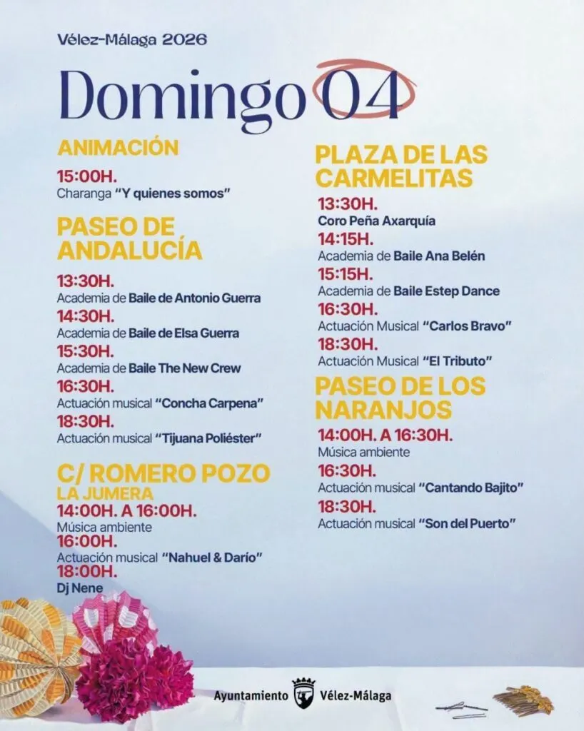 velez malaga fair 2026 programme san miguel