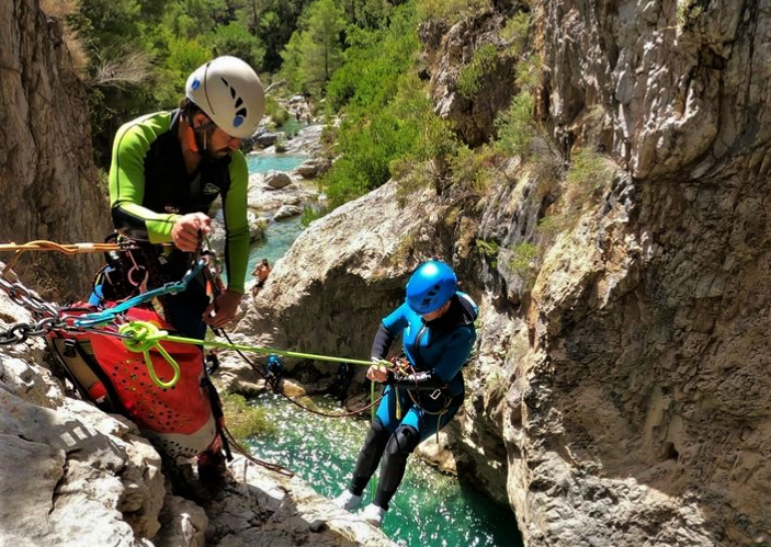 Canyoning en Andalousie à Canillas de Aceituno