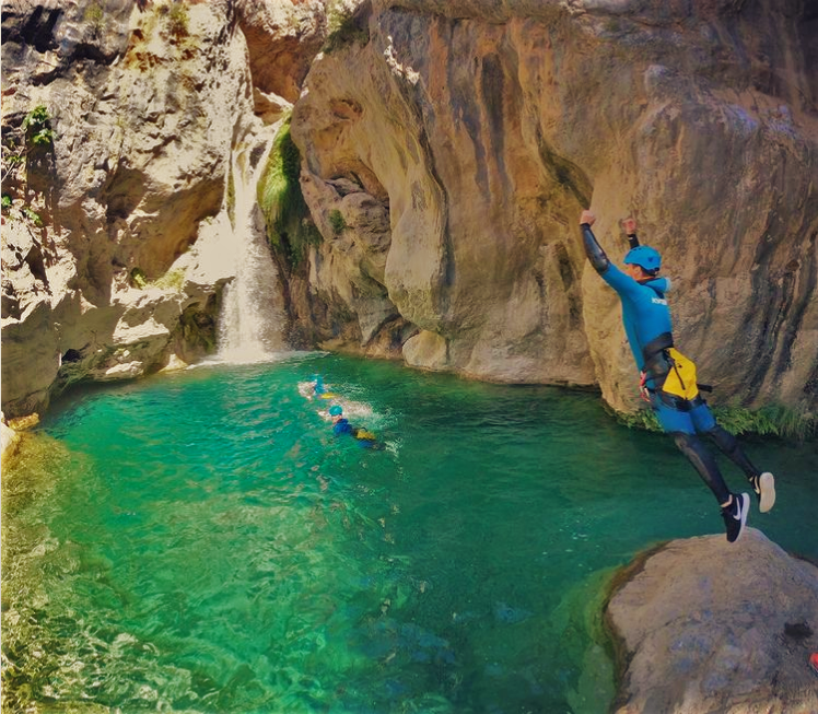 Canyoning en Andalousie à Canillas de Aceituno