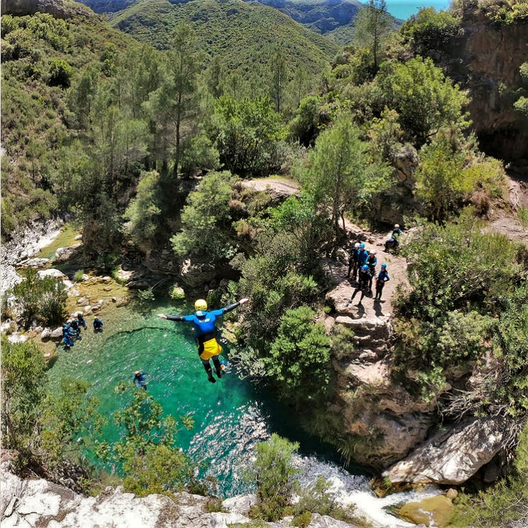 Canyoning dans le Rio Verde en Andalousie