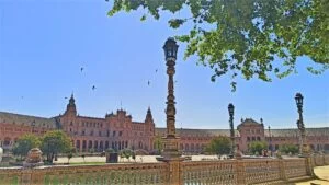 visiter séville avec un guide en français place d'Espagne