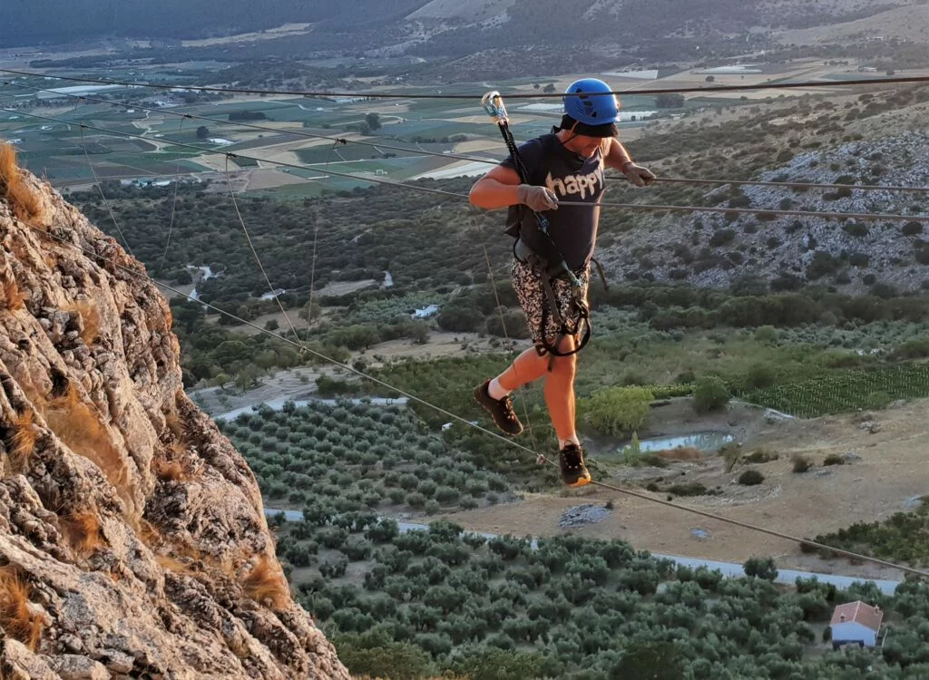 via ferrata en Andalousie à Zafarraya