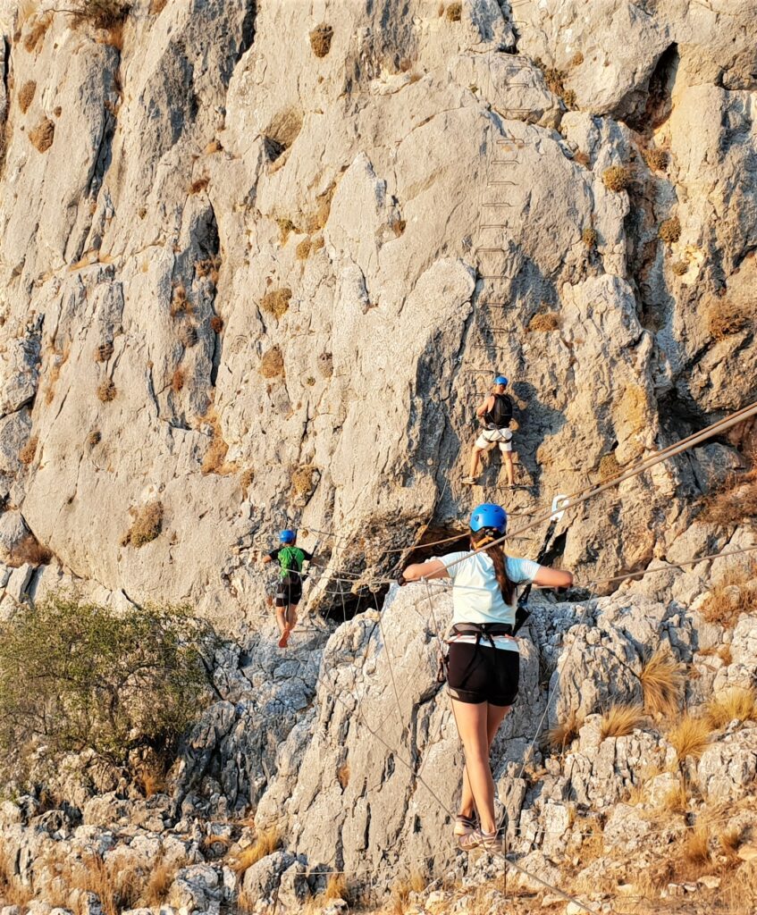 via ferrata andalucia andalousie : puente tibetano
