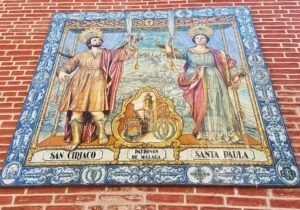 qué ver en Malaga best things to do and see in Malaga : ceramica Martires San Ciriaco y Santa Paula