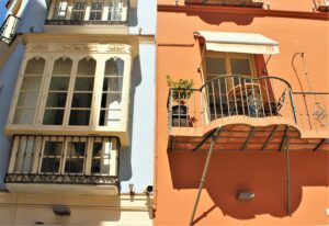 qué ver en Malaga visiter Malaga : façades d'immeubles du centre ville