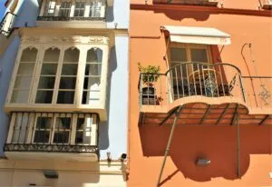 qué ver en Malaga visiter Malaga : façades d'immeubles du centre ville