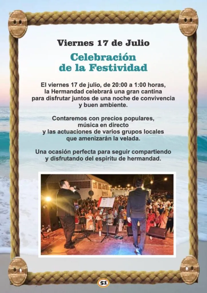 nerja virgen del carmen festivity july 2026 programme