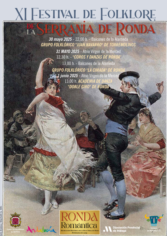 fiesta ronda romantica feria de mayo 2025 programa y pasacalles