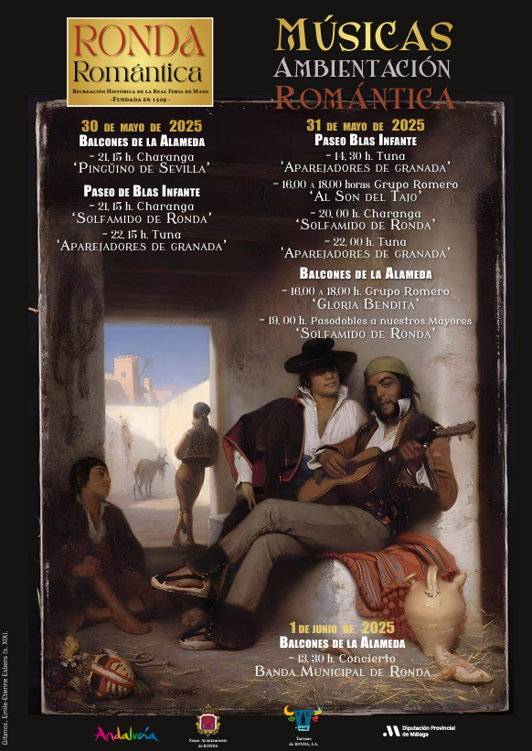 fiesta ronda romantica feria de mayo 2025 recorridos