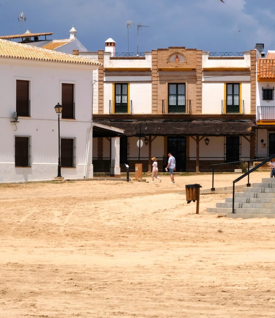 tipiche a El Rocio case in questo ambiente western