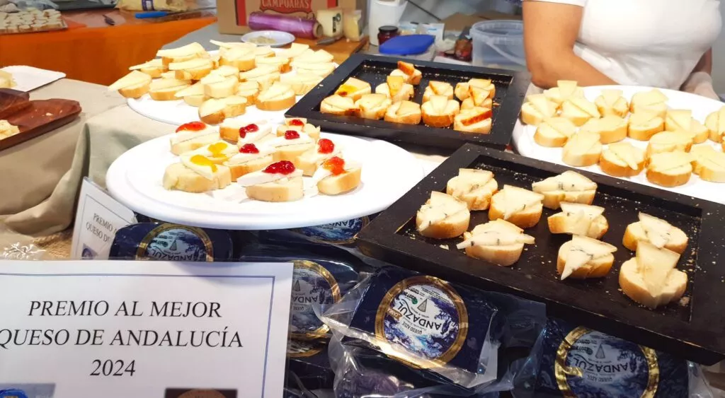 cheese fair in zuheros with cheese