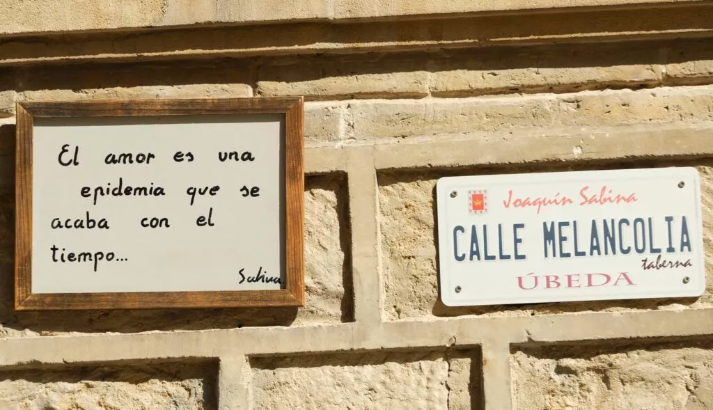 ubeda donde comer bar calle melancolia de joaquin sabina