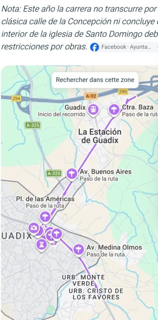Guadix cascamorras 2026 recorrido punto de partida