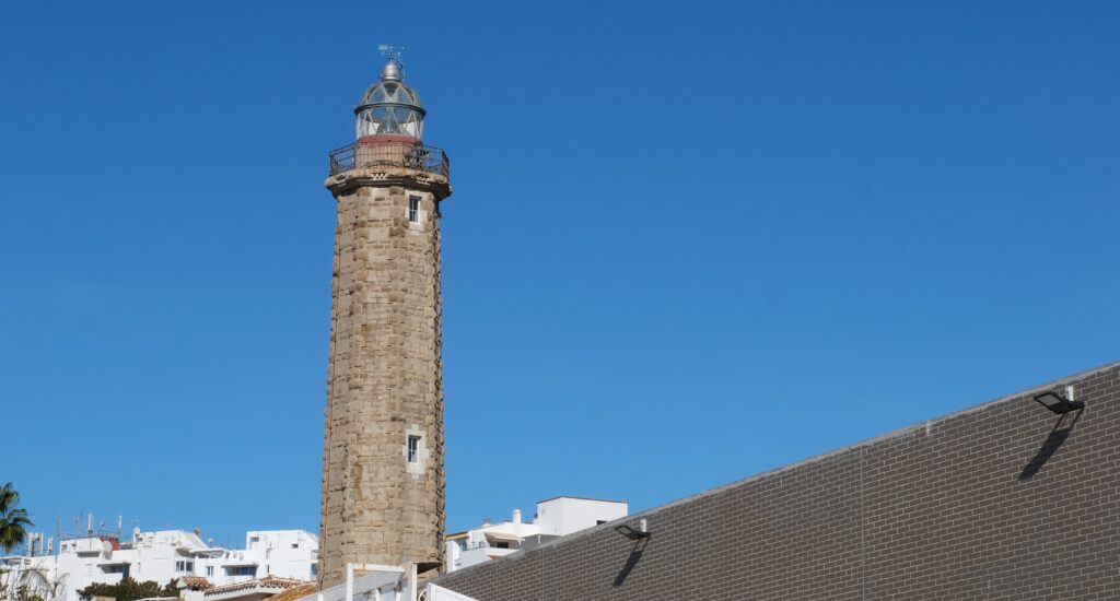 estepona punta doncella lighthouse close to the marina